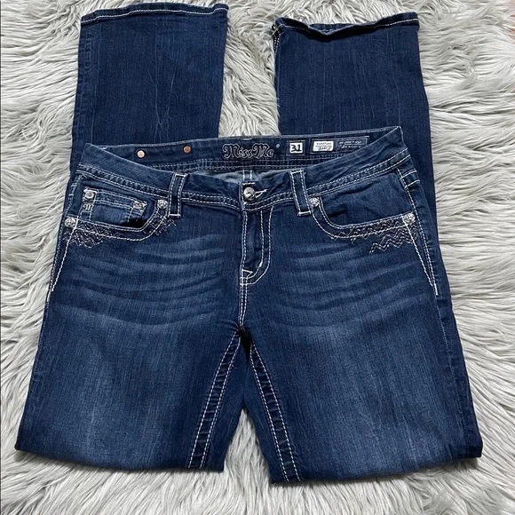 Miss Me Dark Blue Boot Cut Jeans - Picture 2 of 5